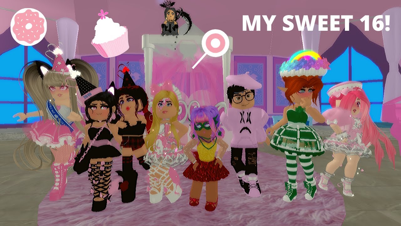 My Sweet 16 Birthday Party Royale High Roblox Youtube