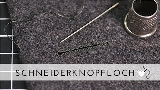 ♥︎ Handgesticktes Knopfloch ♥︎