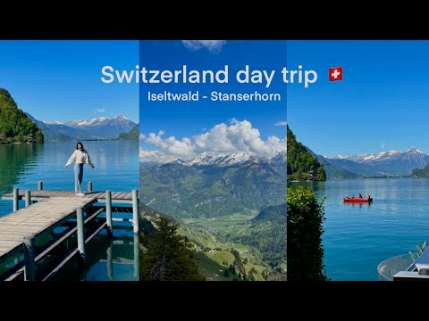 🍃⛰️ Day trip: Iseltwald, Interlaken-Luzern express train, Stanserhorn I Switzerland travel vlog