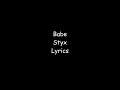 Babe~Styx~Lyrics