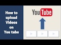 How to upload videos on youtube channel