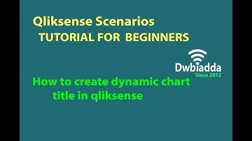 How to create dynamic chart title in qliksense | Qliksense scenarios videos