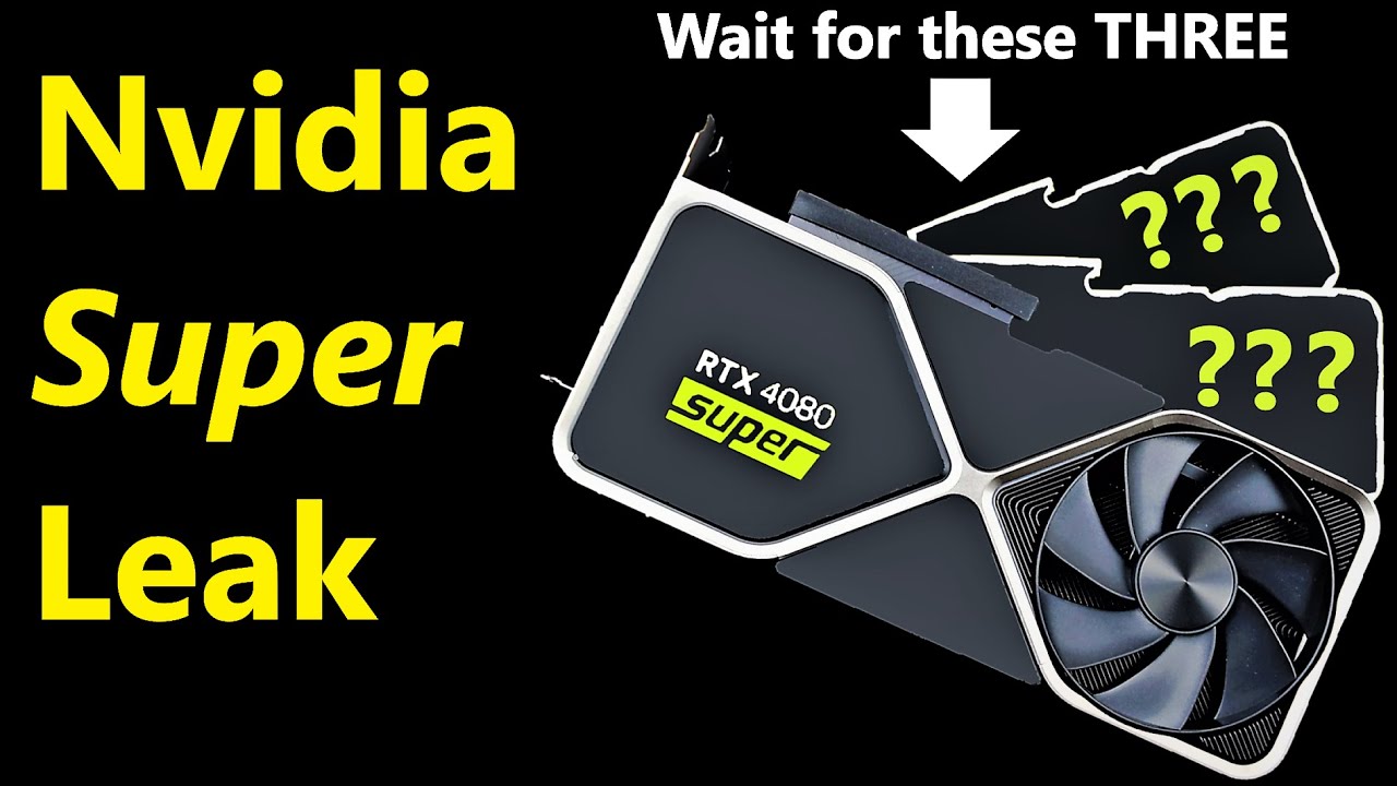 NVIDIA GeForce RTX 4080 SUPER, RTX 4070 Ti SUPER, RTX 4070 SUPER teased