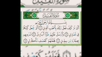 سورة الفيل لشيخ ماهر المعيقلي 🔊🔊 7 مرات