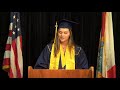 Sophia Zegarski (Valedictorian speech) - Eau Gallie High School Class of 2020