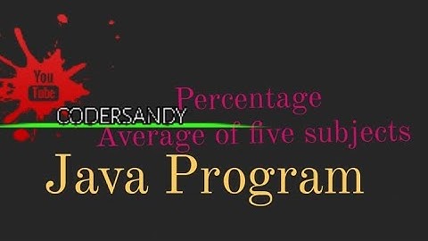 Java Program To Calculate Total and Average Marks Of 5 Subject#average