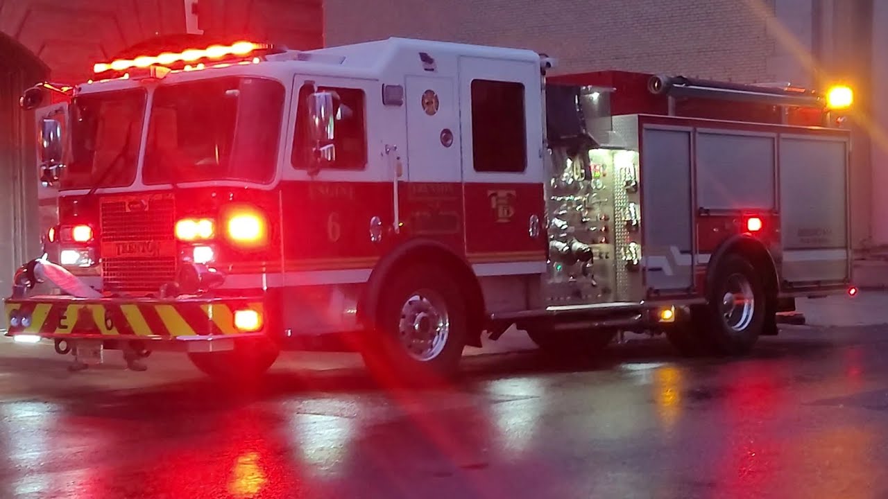 Trenton Fire Department Engine 6 Responding YouTube