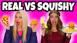Squishy vs Real Food Challenge. Real Food vs Squishy Food. Totally TV