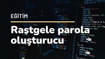 Rastgele Şifre Oluşturucu