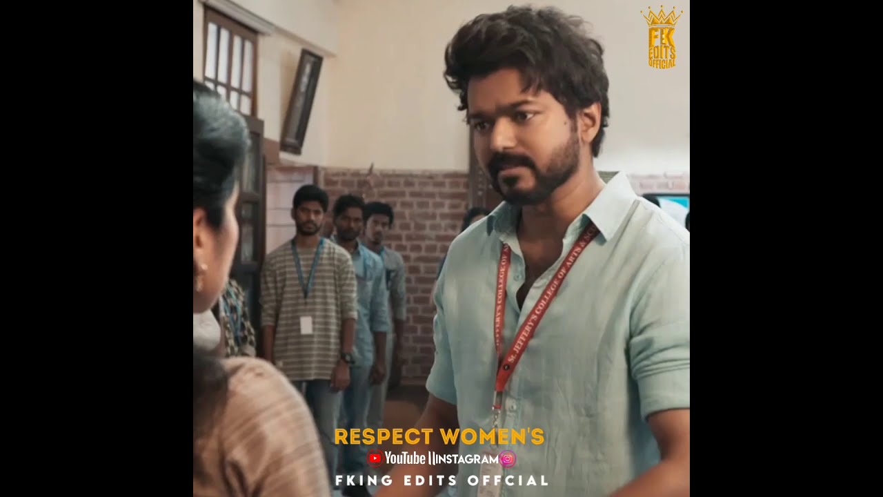 Respect🙏Women's🔥#Master #Thalapathy Speech For Women #WhatsappstatusTamil #Fking_Edits_Official