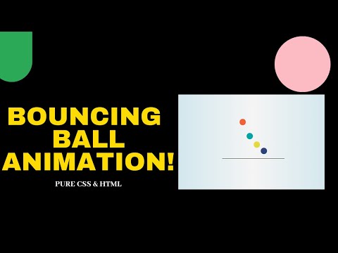BOUNCING BALL ANIMATION || PURE CSS & HTML