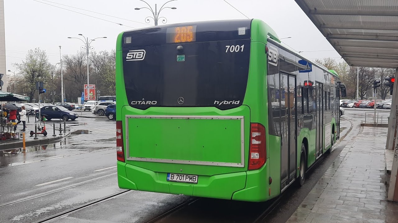Calatorie cu Mercedes Benz Citaro Hybrid 7001 pe linia 205