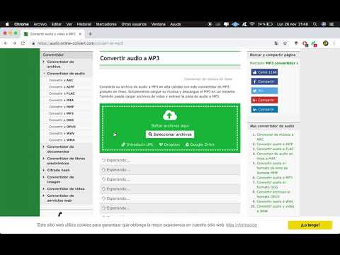 Conversor Audio A MP3, WAV Etc Online Rapido!!!!!