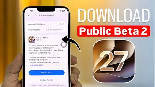 iOS 27 Public Beta 2 Download - How to install iOS 27 Public Beta 2 in any iPhone