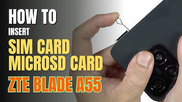 How to Install a SIM Card and MicroSD Card on ZTE Blade A55