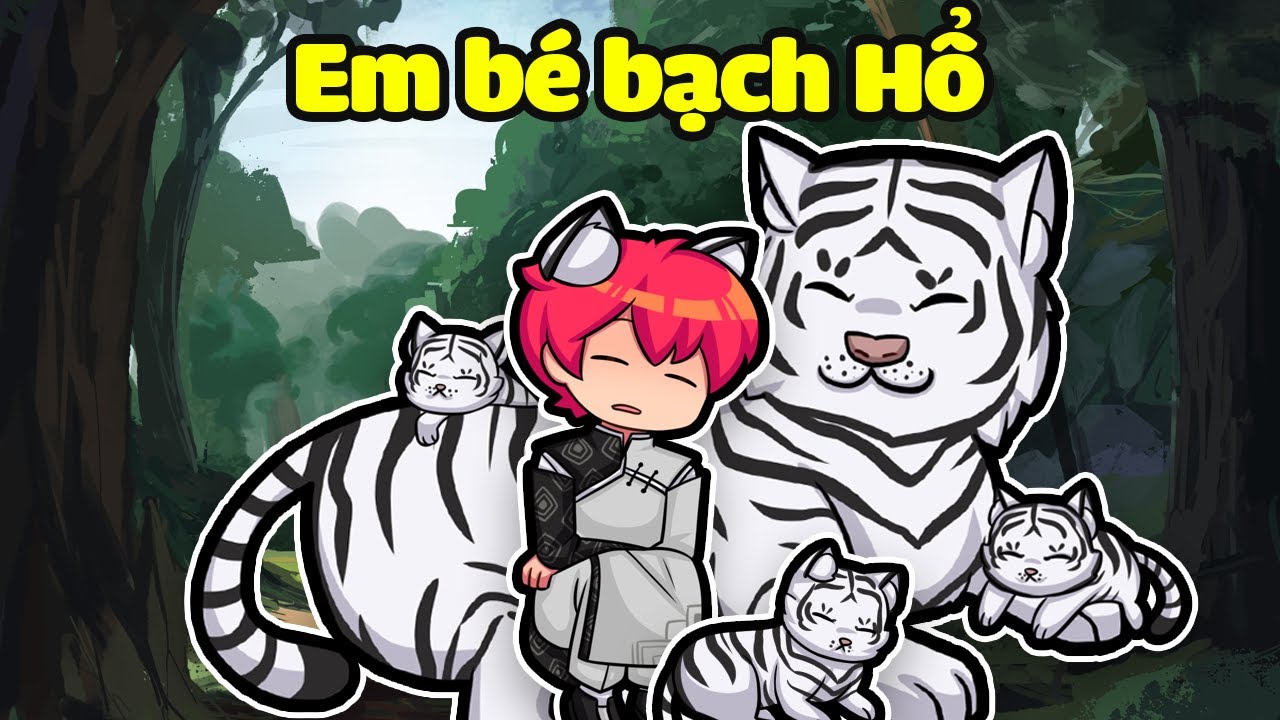 HACHI 24 GIỜ HÓA THÀNH EM BÉ BẠCH HỔ TRONG MINECRAFT*HACHI  EM BÉ BẠCH HỔ*