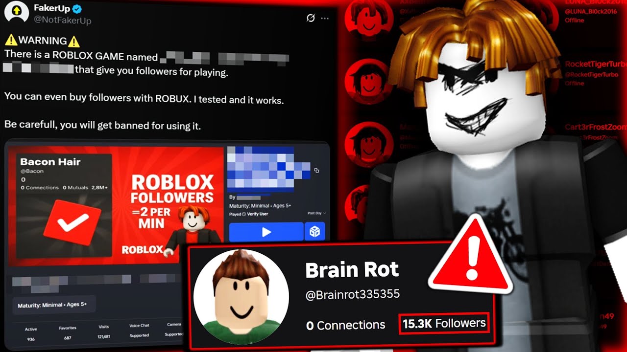 Serious Roblox Follower Bot Issue Please Be Careful YouTube 