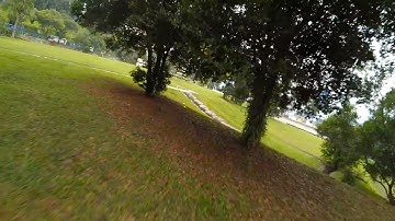 Eachine Racer 250 FPV ARF - FPV Flight #3 (race track defined by cones)