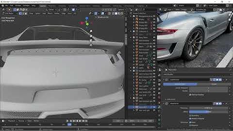 Blender 2.9 Porsche 911 GT3 RS Modeling Tutorial: Part 21 (Vents)
