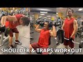 SHOULDER &amp; TRAPS WORKOUT on Mar 5 at Fit 4 Less Gym | LET&#39;S GET FIT THIS YEAR