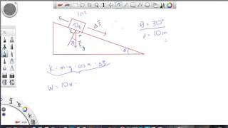 Work done by a constant force - Example 1