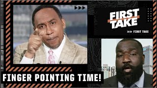 Stephen A. points the finger at Kendrick Perkins about his Giannis comments | First Take