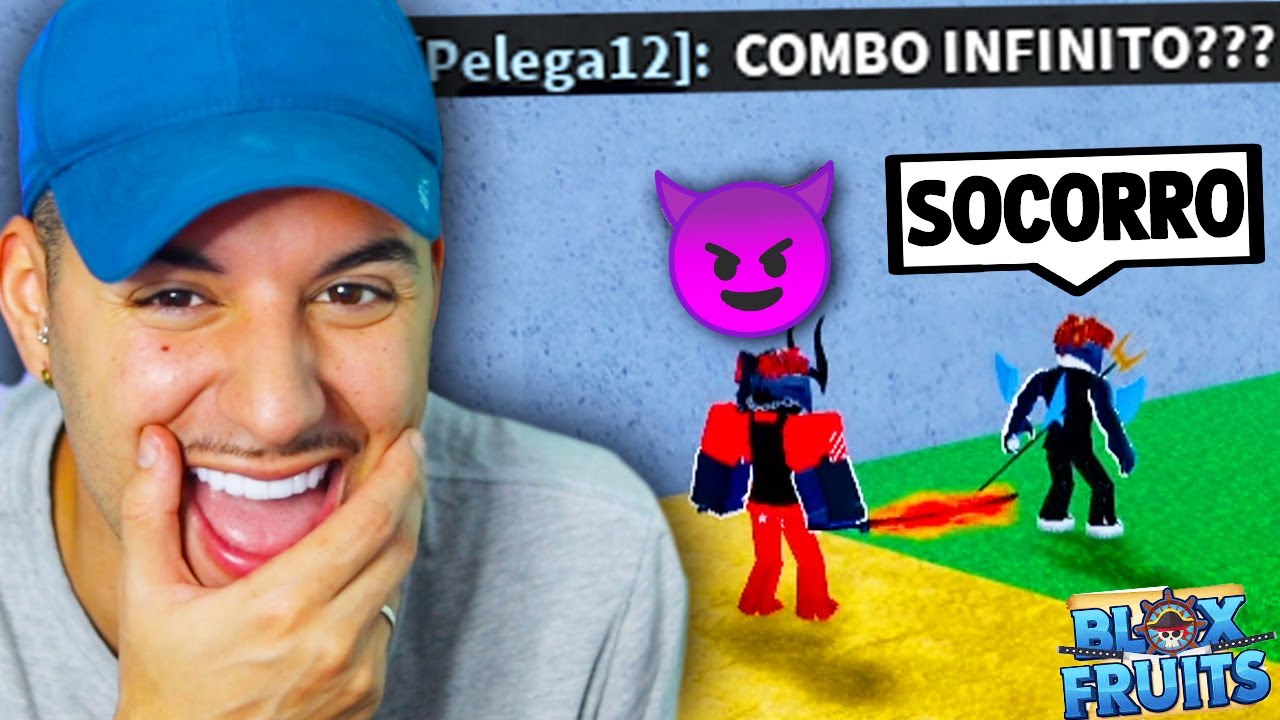 🚨PEGUEI a RAÇA GHOUL e CRIEI COMBO INFINITO pra AMASSAR FISHMAN no Blox  Fruits!! 😱🔥 