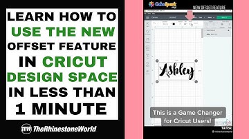 *CRICUT HACK* Learn How to Use the New Offset Feature in Design Space in One Minute