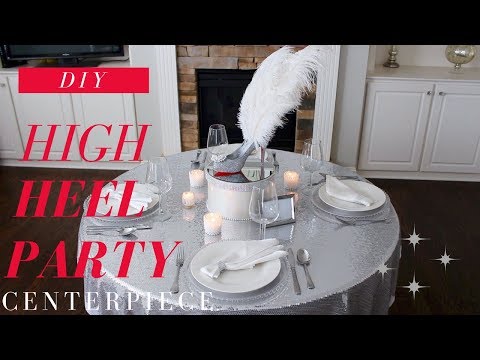 40th Party Ideas Diy High Heel Centerpiece Diy Red Bottom