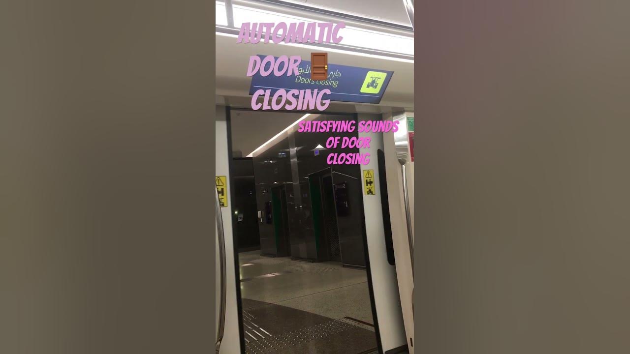ASMR 💗Amazing Sounds of Automatic Train Door closing #satisfying #trending #sound  #viral #shorts