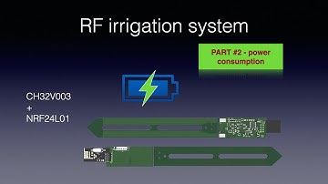 Wireless irrigation system - CAP sensor (power consumption).
