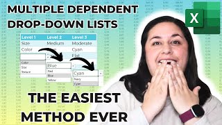 Multiple Dependent Drop-Down List in Excel | NEW Simple Method | Works with multiple rows