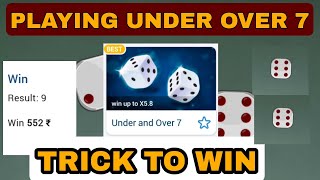 PLAYING UNDER OVER 7|1XBET UNDER OVER 7|UNDER OVER 7 GAME|1XBET|1XBET TRICKS TO WIN|