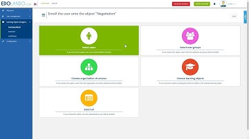 Enrolling on training single user