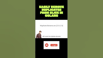 Easily Remove Duplicates from Arrays in Golang | Must Watch Golang Interview Question #viralshorts