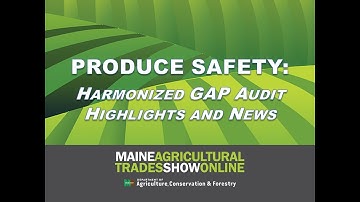 MDACF: Harmonized GAP Audit Highlights and News