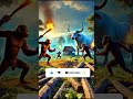 Monkey vs Cow Showdown! 🐒🐄 #monkey #cow #ai #fight #village #shorts #trending