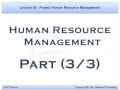 PMP Preparation 09 Human Resource Management 3 3 