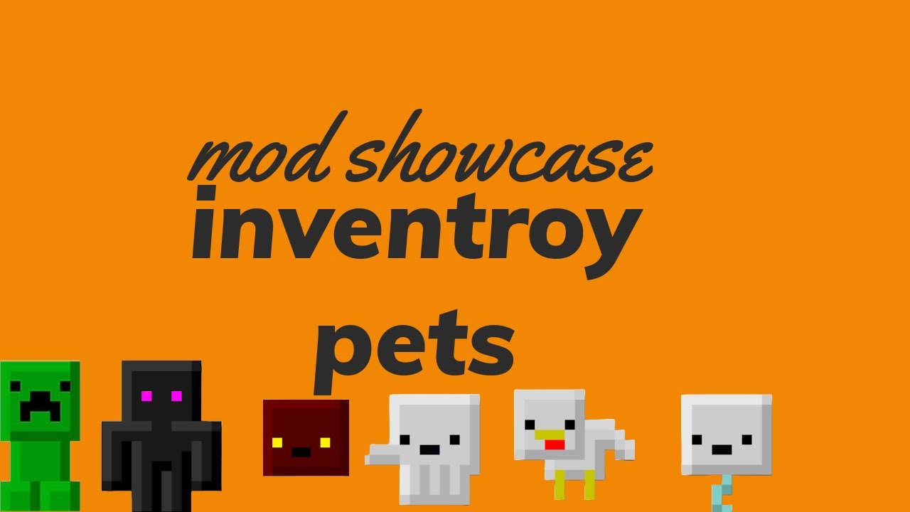 Inventory Ridable Pets Mod inventory pet's mod showcase - YouTube