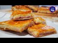 Hojaldre con Jamón y Queso | Receta fácil