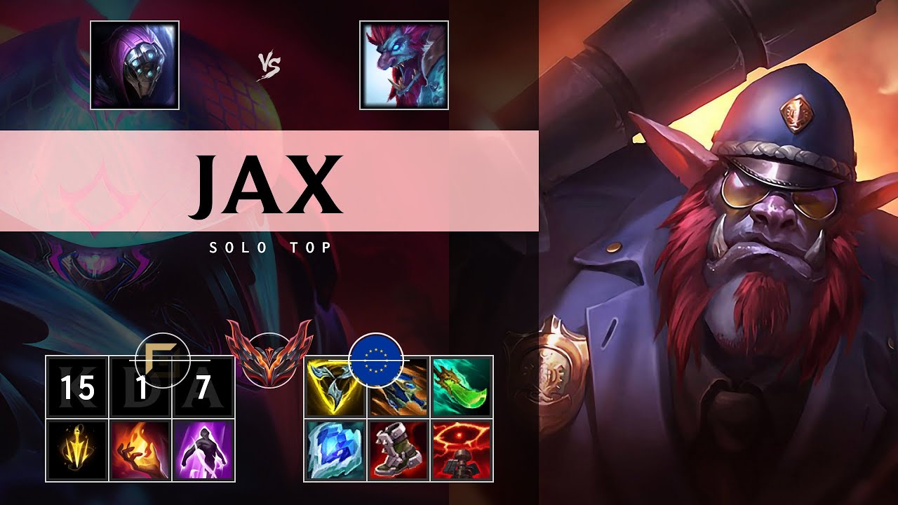 Jax Top vs Trundle: Triple Kill, Legendary - EUW Grandmaster Patch 25.S1.1