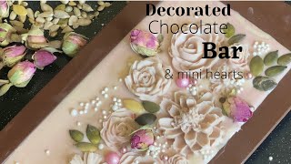 Designer Chocolate Slabs How to make | Chocolate slab ideas |Designer Decorated chocolate Bars