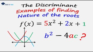 Using the discriminant to find the nature of the roots examples