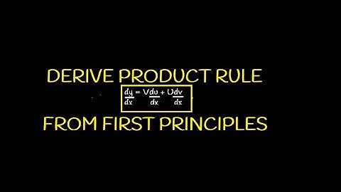 DERIVATION OF PRODUCT RULE FROM FIRST PRINCIPLES IN DIFFERENTIATION