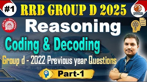 Group D Coding& Decoding Part-1 | Group D Reasoning Solved Questions By #SRINIVASMechAcademy