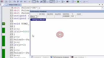 MCS51 #37 ดูเวลาการเขียนโปรแกรมในฟังก์ชันขัดจังหวะ TIMER0 MODE2 ดัวย PERFORMANCE ANALYZER