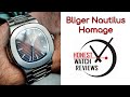 Bliger BL1030 ⭐ Patek Philippe Nautilus Homage ⭐ Automatic Honest Watch Review #HWR