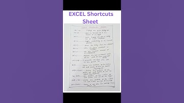 Excel Shortcuts Keywords || All Shortcut Key of Computer || Ctrl+p ||  #msexcelshortcuts
