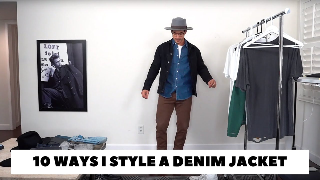 10 Ways I Style A Black Denim Jacket | Outfit Inspiration - Youtube