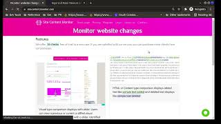 sitecontentmonitor.com free website monitor screenshot 2